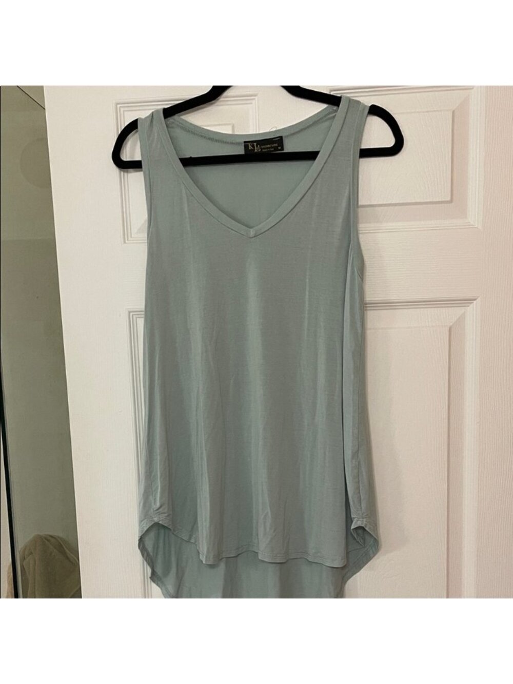 Women's Sleeveless V-Neck Tank - Light Blue - Picture 1 of 2